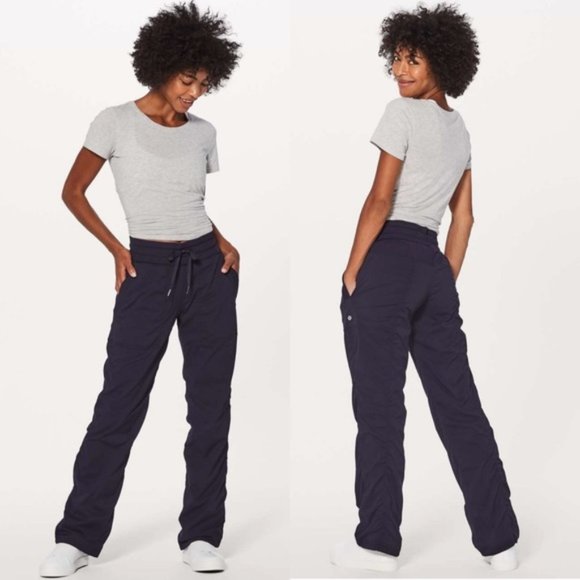 Lululemon Dance Studio Pants Joggers Lightweight Size 4 Blue Purple Stretch Pant